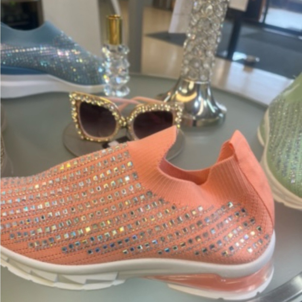 Brand Slip-On Women's Shoes - Peach